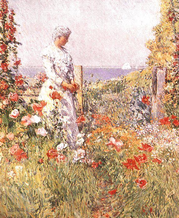 Childe Hassam Celia Thaxter in her Garden